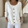 2026 grenzüberschreitender Außenhandel Europäischer und Amerikanischer Stil Herbst und Winter Neu Gestrickte Strickjacke Damen Einfarbig Lässige Pulloverjacke Damen