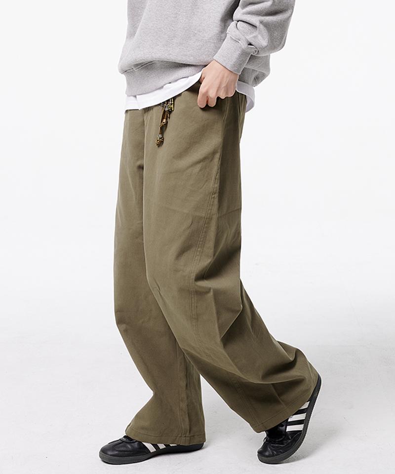 ARTISTWEAR [2Colors] Relaxed Curved Wide Cotton Pants