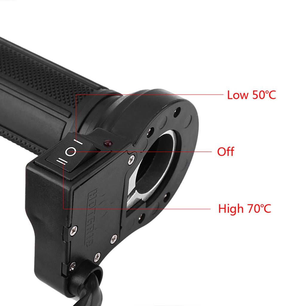 Motorcycle Handlebar Motorcycle Hand Grips 1 Pair 22mm(7/8") Motorcycle Electric Hot Heated Warm Hand Grips Handlebar