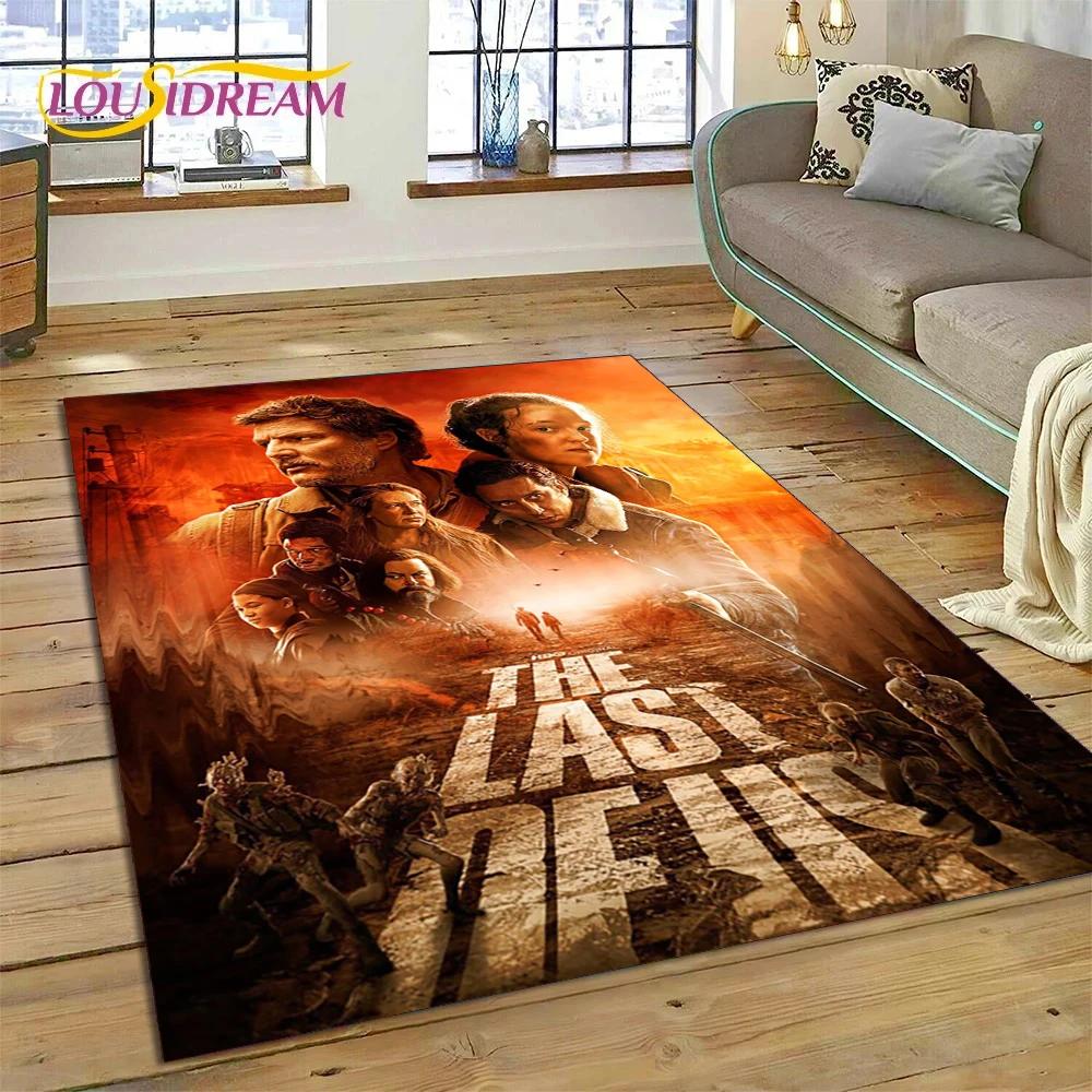 Tappeto Decorativo 3D The Last of Us Gioco Horror TV Joel Pedro per Soggiorno Camera da Letto Arredamento Casa, Decorazione Antiscivolo per Divano Zerbino Regali