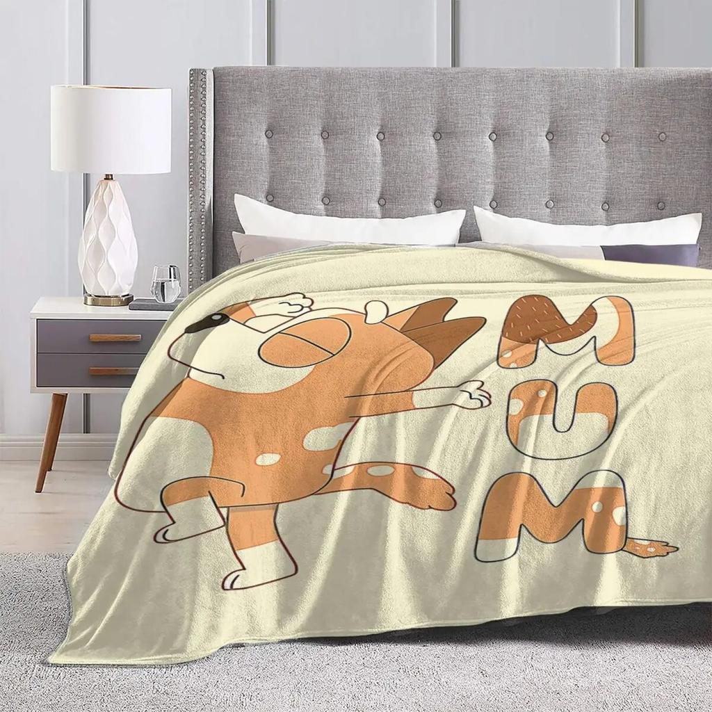 Comfort Blueys Tanzdecke, Zubehör, Sofa, dekorative Bingo-Heeler-Decke, Überwurf, superweiches Flanell für Couch