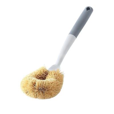 Homeglen Long-Handle Coconut Palm Pot Brush