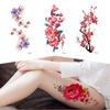 Rose Fashion 3D Girl Waterproof Water Transfer Flowers Makeup Fake Tattoos Temporary Tattoo Stickers Body Art Arm Leg Art