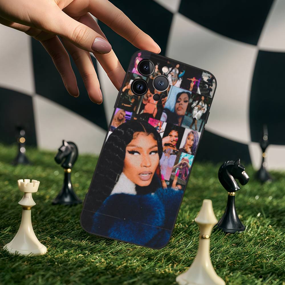 Singer N-Nicki M-Minaj Phone Case For IPhone 17 Pro Max 16 15 14 13 12 11 Plus Mini Silicone Black TPU