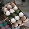 Fabric-Wrapped Christmas Ball Set: Pink, Blue & Champagne Tree Decorations