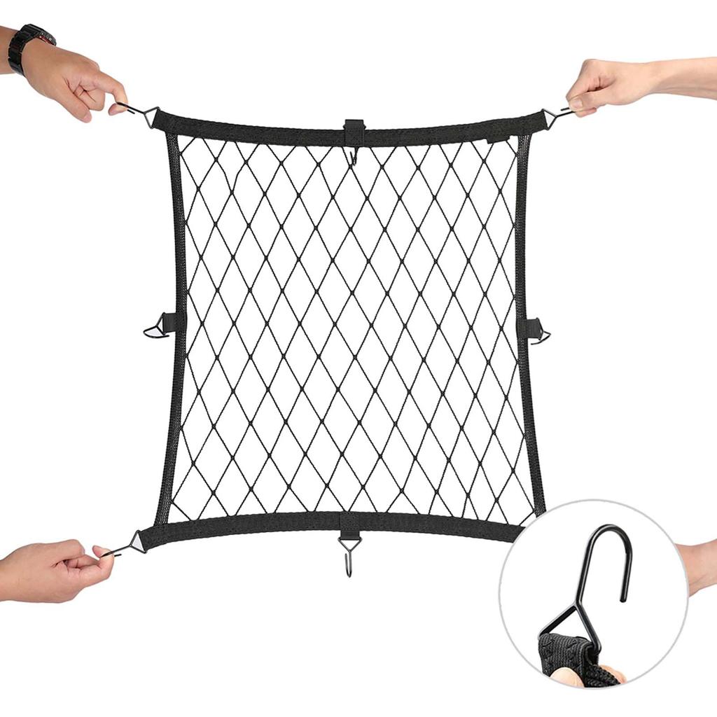 Motorcycle Helmets Elastic Net Bag Luggage Mesh Net Bag with 8 Hooks Universal Helmets Hold Storage Mesh Bag Motor