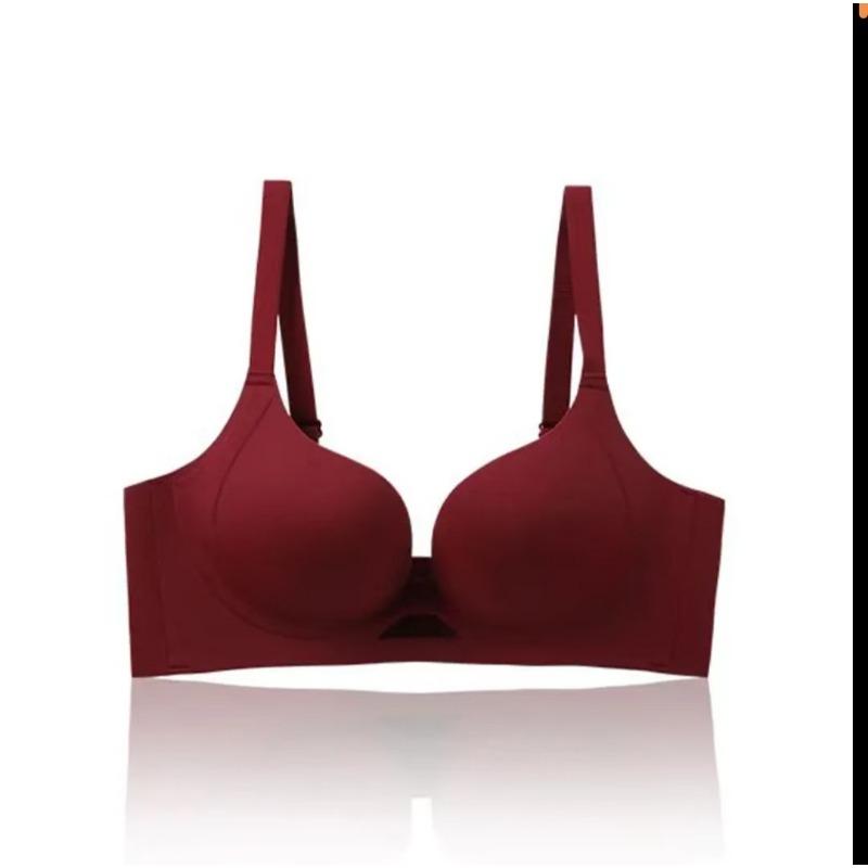Women Wireless Bra With Jelly Strip Support Soft Underwire Non Slip Push Up Lingerie