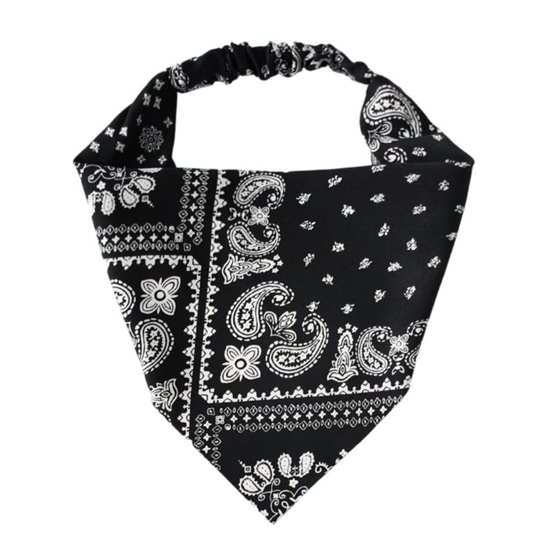 

Vintage Floral Printed Polyester Head Wraps with Flower Print Designs Hairpieces Stylish Headbands for Ladies and Teens