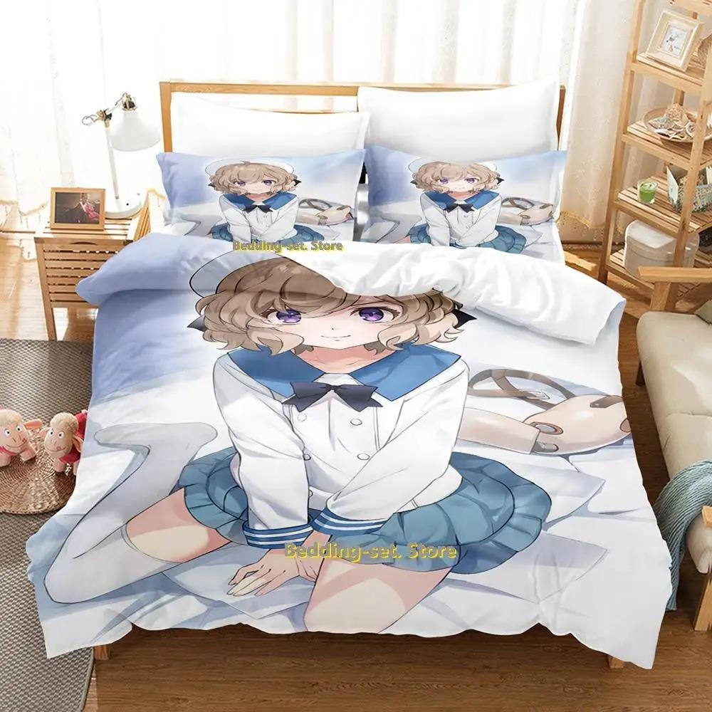 Iwanaga Kotoko Bedding Set Single Twin Full Queen King Size Bed Set Adult Kid Bedroom Duvetcover Sets Anime Parure De Lit Bed