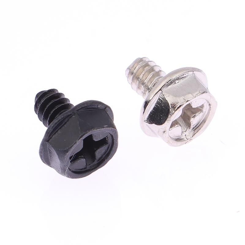 New 100Pcs Toothed Hex Computer PC Case Hard Drive Motherboard Mounting Screws For Motherboard PC Case CD-ROM Hard Disk