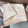 Retro flower imitation cashmere shawl women's autumn and winter travel versatile multi-functional warm scarf double-sided scarf