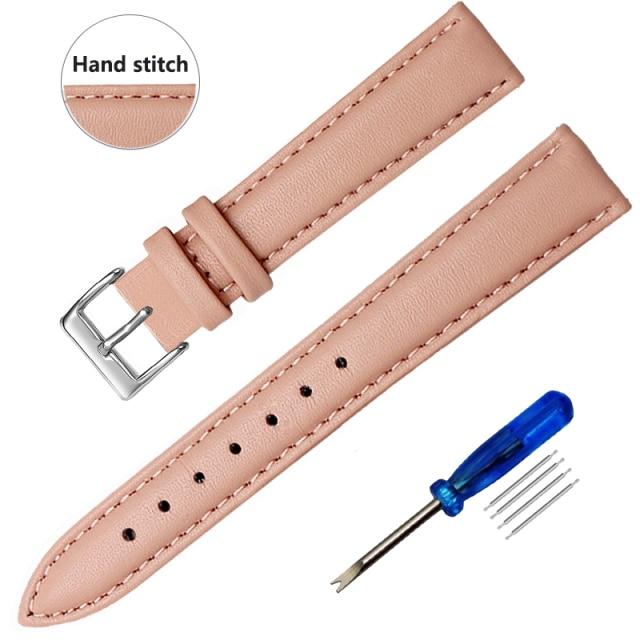 

Тонкие ремешки для часов из натуральной кожи, ремешок для часов 12 мм/14 мм/16 мм/18 мм/20 мм 22 мм ремешок для часов 14mm