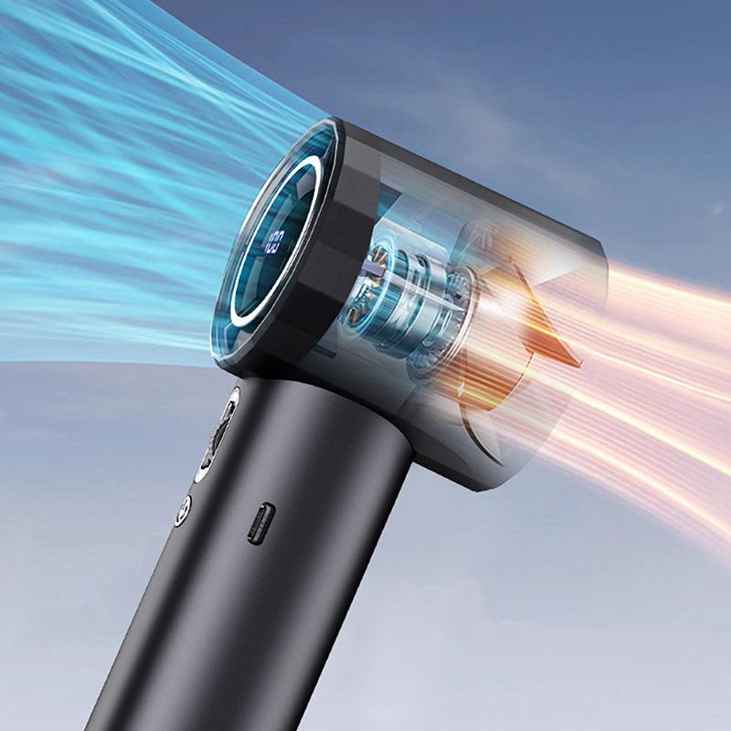 Mini Portable Hand Fan 1800Mah Usb Rechargeable Fan Electric Eyelash Fan With Digital Display Outdoor Summer Travel Camping