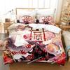 3D Anime Natsume Book of Friends Nyanko Bedding Set Print Single Comforter Duvet Cover Pillow Case 3 Pieces Sets Kids Adult Size