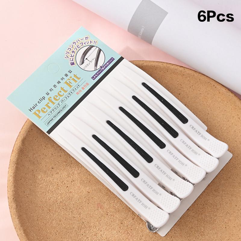 6Pcs Pro Seamless Alligator Clip Hair Clip Barbershop Haircutting Sectioning Hairpin Salon Household Beauty Styling Tools