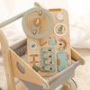 Baby Wooden Montessori Toys Steering Wheel Busy Board Wooden Sensory Toys for Toddlers Preschool Travel Learning Activities