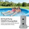 530 GPH Above Ground Pool Filter Pump Complete Kit with Hose Long Lasting Sealed Resilience Design for Small To Medium