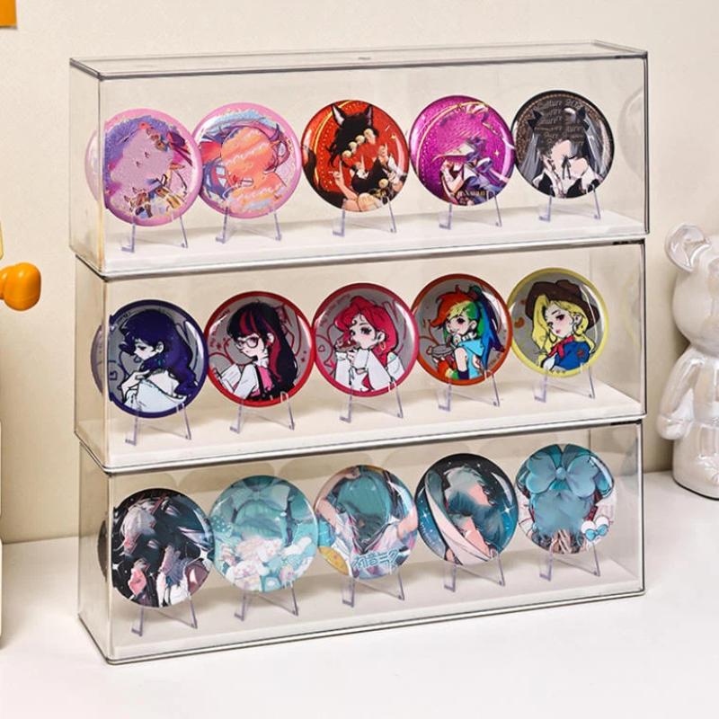 1 Set Porta Medaglie d'Oro Rettangolare in Plastica Scatola Porta Medaglie Maratona da Tavolo Impilabile Organizer per Monete Souvenir