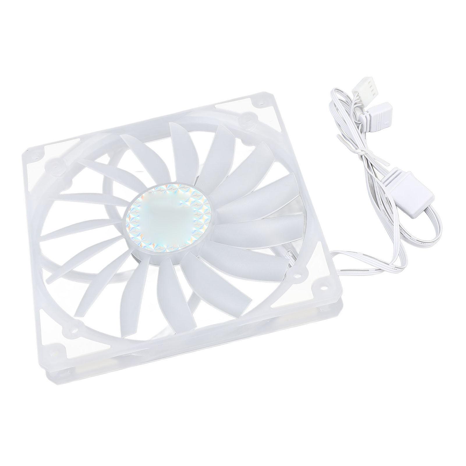 

140 мм PWM ARGB вентилятор ультратонкий 15 мм MFDB динамический подшипник давления PWM контроль температуры поддержка 5 В белый