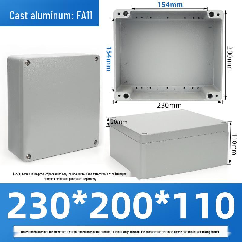 Outdoor Waterproof Die-Cast Aluminum Junction Box with Sealed Push Button Switch