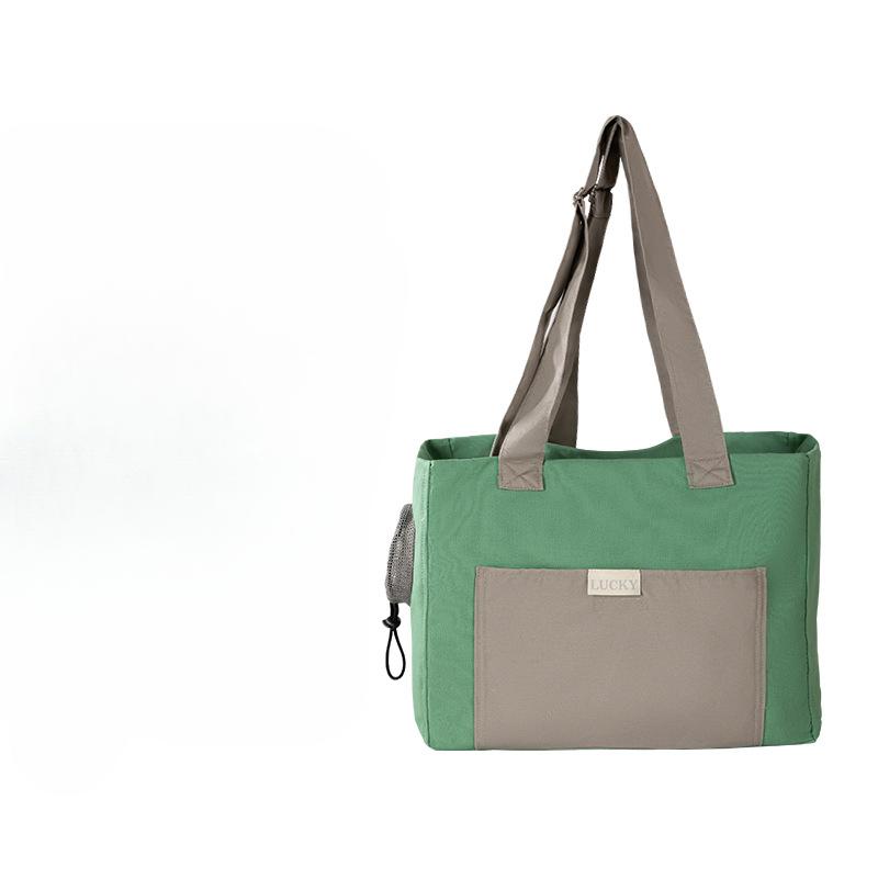 

Pet Bag Out INS Портативная сумка для кошек на одно плечо, теплая холщовая переносная сумка для собак, маленьких собак, открытая сумка для кошек зелёный