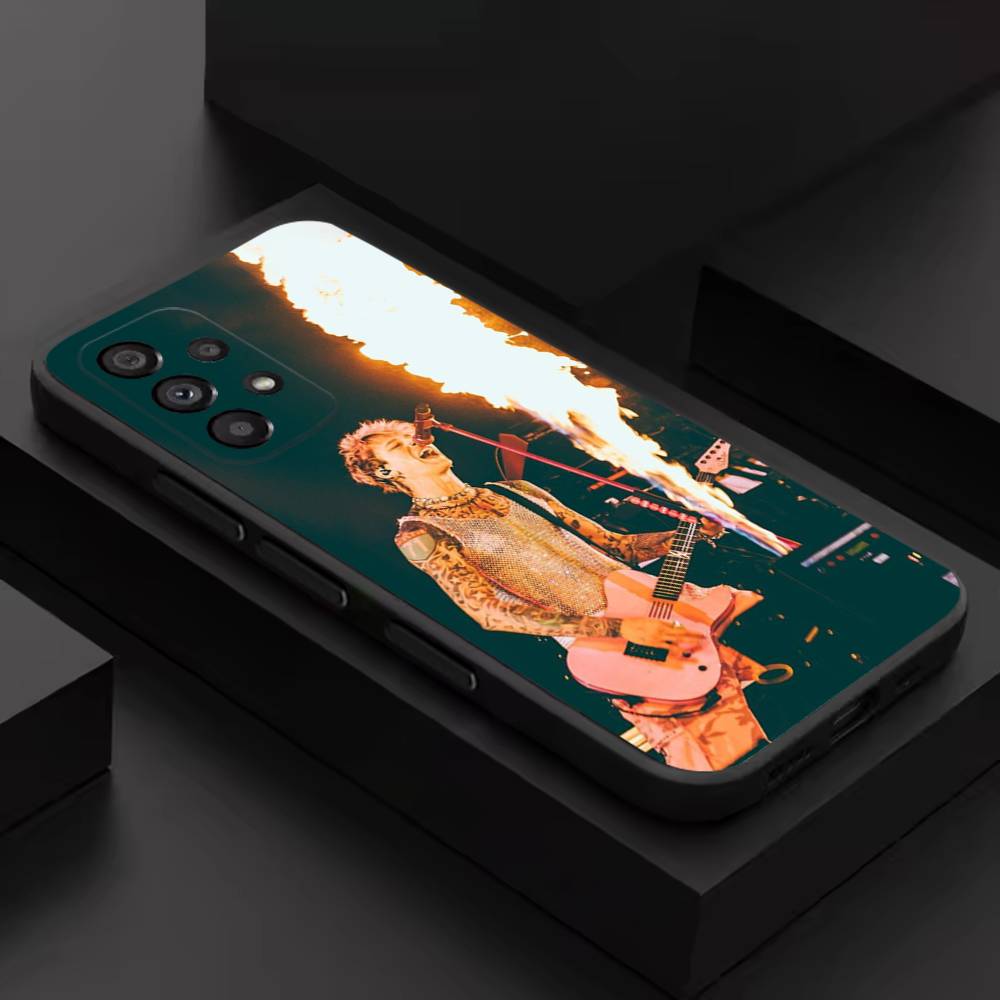 MGK L-Lost Americana Cool Phone Case For Samsung S 26,25,24,23,22,30,21,10,9,Ultra,Plus,Lite,FE,4,5G Black Soft Case