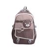 Backpack Female Student Schoolbag Large Capacity Junior High School High School Lightweight Contrasting Color Backpack Fashion