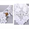 Schwarz Weiß Falscher Kragen Spitze Floral Hochzeitskleid Accessoire Mode Dekoration Kragen