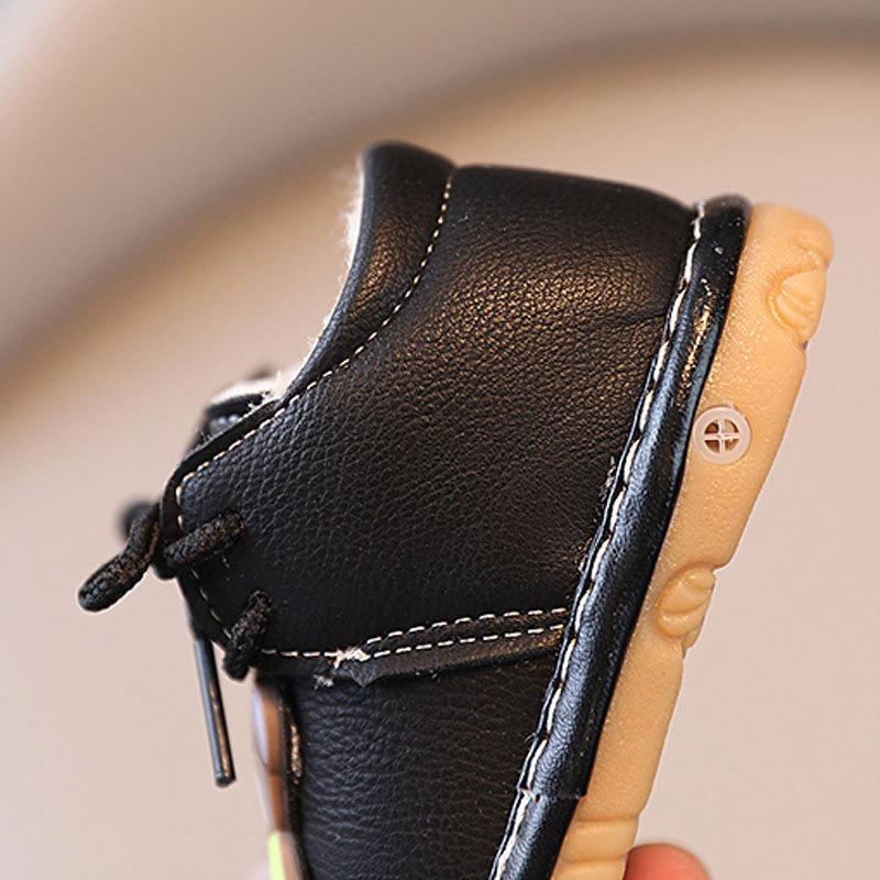 Baby Winterstiefel für Jungen & Mädchen im Alter von 1-3 Jahren Fleecegefüttert & Verdickt Weichsohlige Quetschschuhe für Kleinkinder