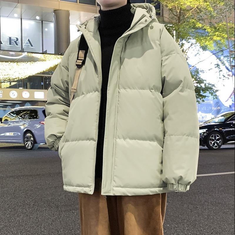 Padded Clothes Men's and Women's Hooded Padded Jackets Thickened Bread Clothes Padded Clothes Couple Jackets Men's Thickened Warm