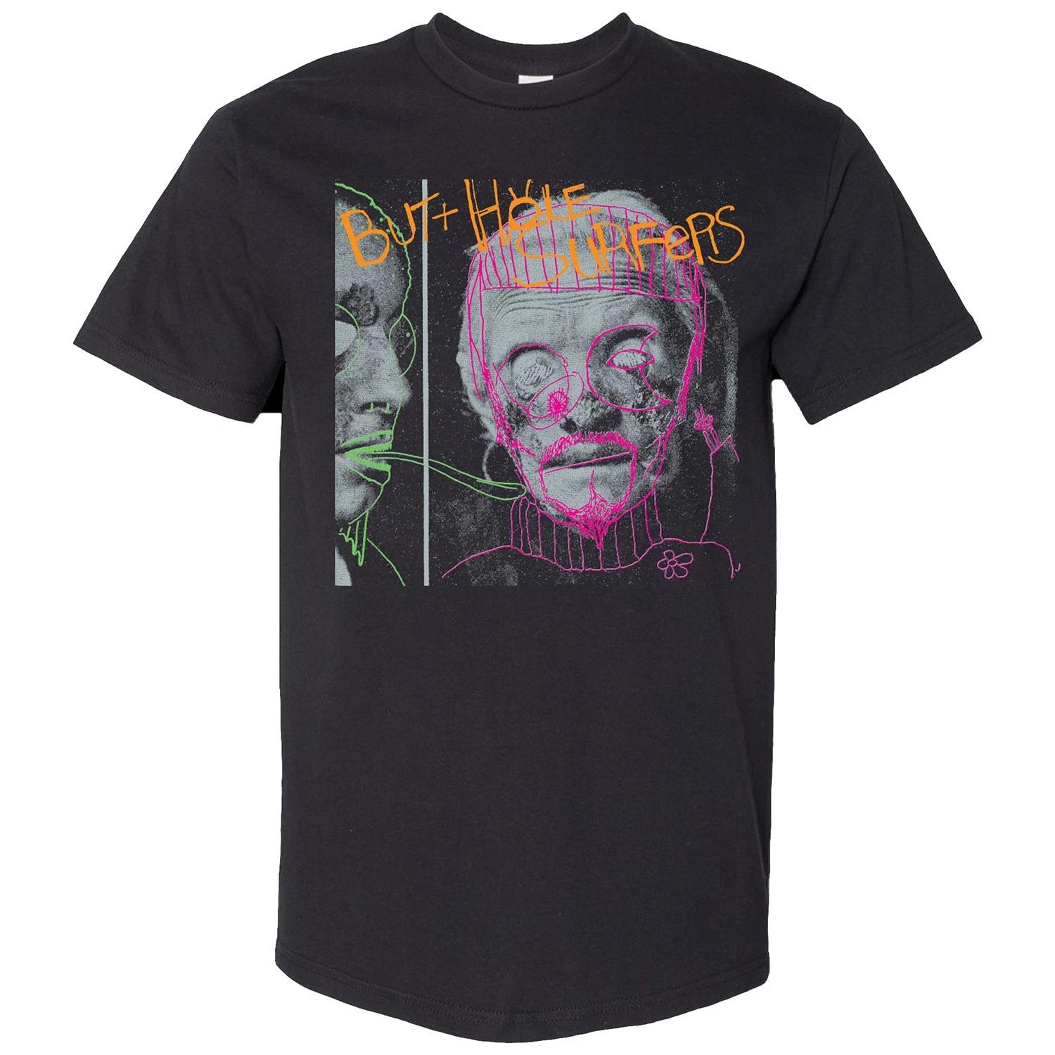 Men s Butthole Surfers Psychic Powerless (Black) T-shirt X-Large Black M