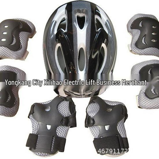 Dětská 7dílná bezpečnostní sada pro helmy, kola, brusle a skateboardy