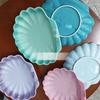 Talerz w kształcie muszli, seria French Color Ocean, porcelana kamionkowa, przybory kuchenne do gospodarstwa domowego, restauracja, zastawa stołowa