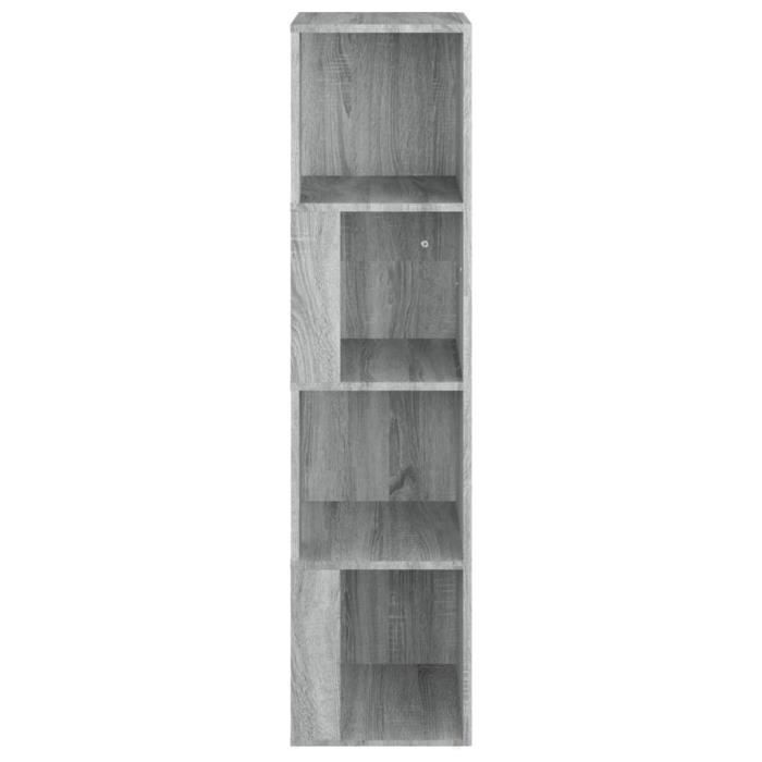 VidaXL Corner Cabinet Sonoma Grey 33x33x132 Cm Engineered Wood 816024