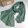 Cotton And Linen Solid Color Thickened Scarf Oversized Soft Women'S Shawl Warm Korean Version Of Fashion Silk Scarf