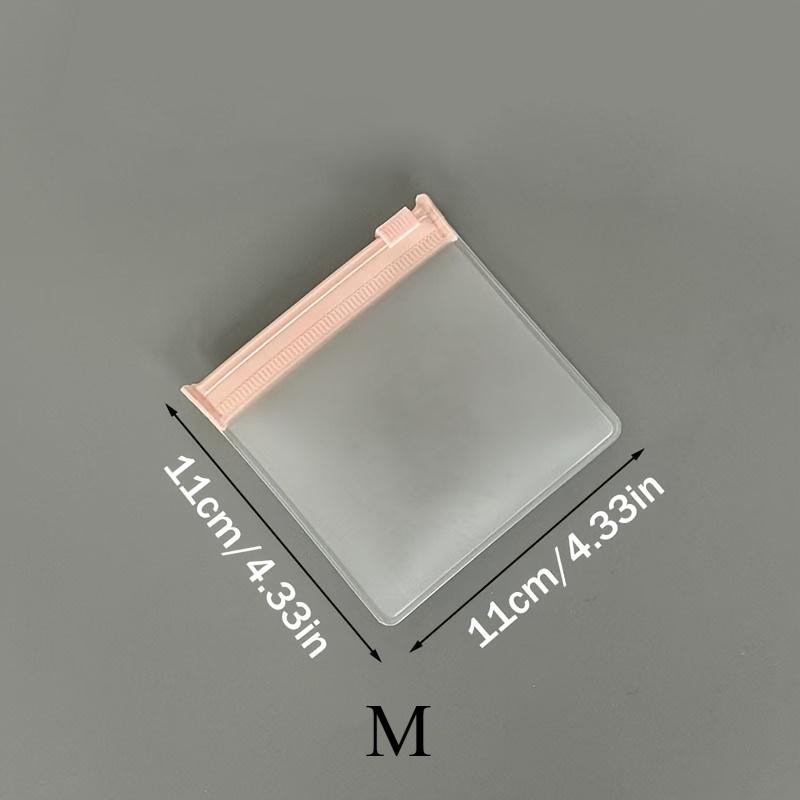 10pcs Jewelry Storage Bags Transparent Frosted Self Sealing Zipper Jewelry Bag Plastic Packing Bags for Organizing Accessories