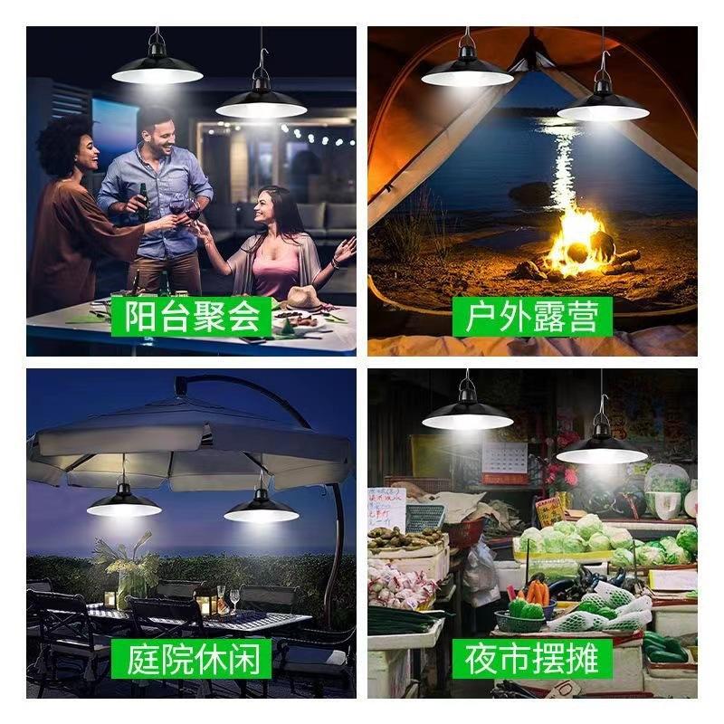 Solar Pendant Light Motion Sensor Led Solar Powered Lamp with Remote Control Chandelier Camping Outdoor Garden