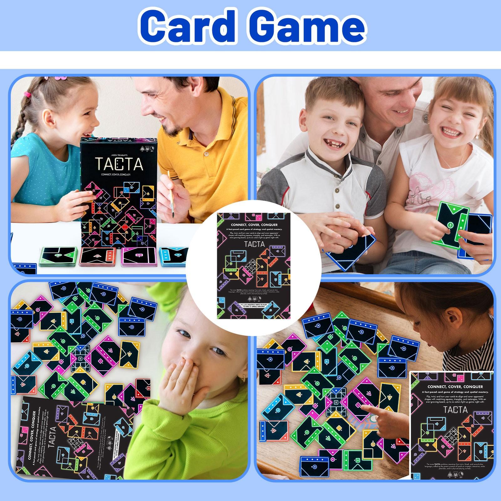 

Карточная игра, Быстрая стратегическая игра на сопоставление форм для вечеринок, где Соединяй, Накрывай, И Побеждай One Size