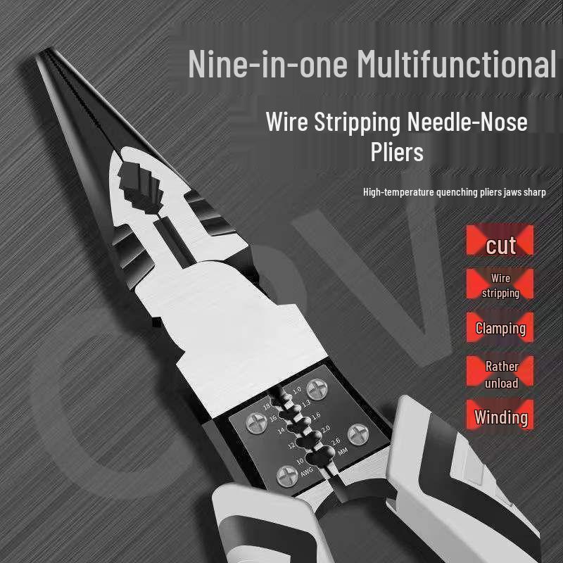 

German High Hardness Multifunctional Electrician Pliers – Industrial Grade, Fast Labor-Saving Tool.