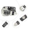 Popular Rhinestones Belt for Women Men Sequined Jeans Pants Belt Hiphop Belt for Shorts Dress Rockers Waist Accessories