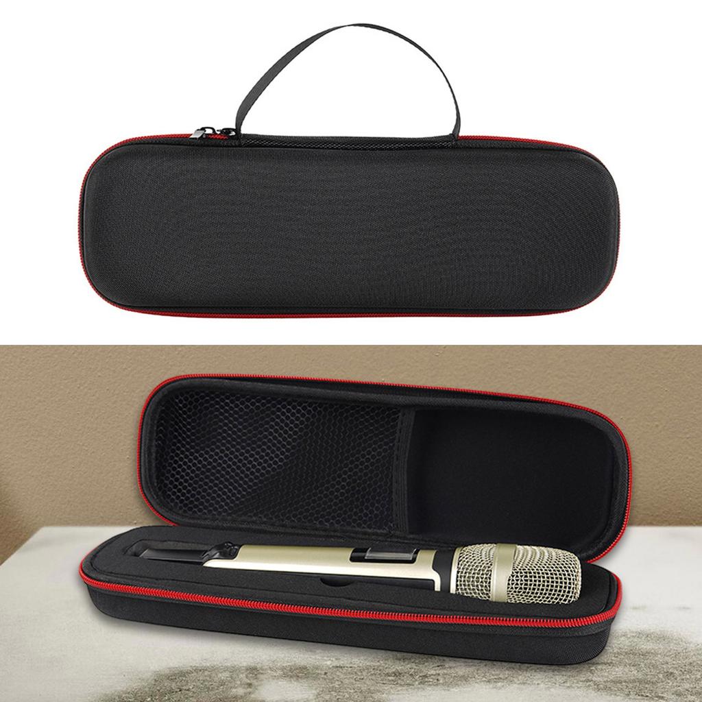 Tragbare Aufbewahrungstasche für Mikrofon, Einzelmikrofon-Organizer-Box, stoßfest, Reise-Tragetasche, Behältertasche
