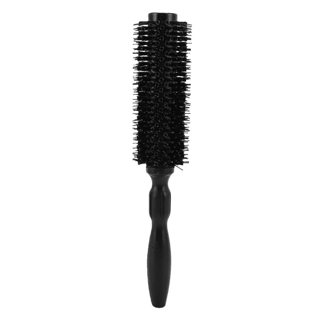 Round Hair Brush Wood Handle with Aluminum Tube Anti Static Heat Resist Styling Comb for Salon Home Use 14mm