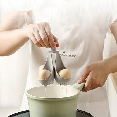 Silicone Egg Boiler High Temperature Resistant Egg Cooking Rack Egg Mold Holder Egg Storage Tray Kitchen Gadget for Home