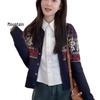 Women's Autumn/Winter Velvet Warm Long-Sleeve Lapel Shirt - College Style, Slimming, Sweet Design