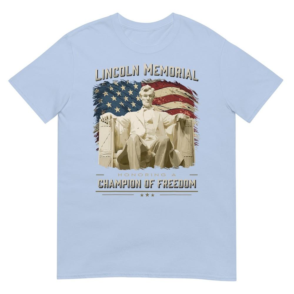 Abraham Lincoln Memorial Monuunisext Dc National Mall Tshirt S