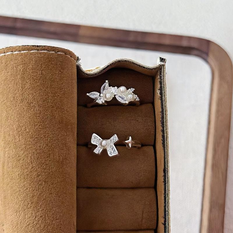Super Fairy Butterfly Zircon Bead Open Ring Female Niche Design High Sense Personality Temperament Ring