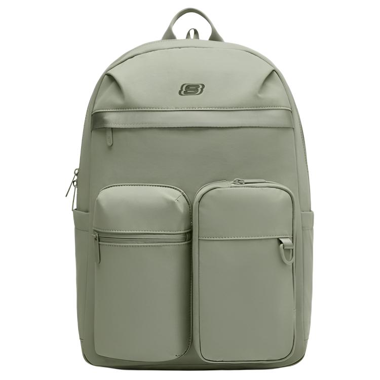 Skechers Logo Solid Color Backpack Unisex Backpack Green L325U054-02BV Green