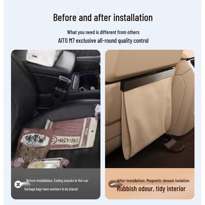 AITO M8/M9 Car Seat Trash Bag & Storage Can for Interiors