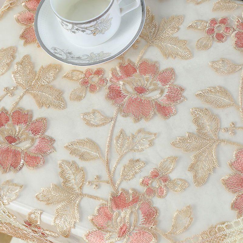 European Style Lace Table Runner Embroidered TV Cabinet Covers Stylish Luxury Home Decoration Wedding Party Long Tablecloth Ins