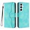 For Samsung Galaxy A56 5G Leather Case Wallet Stand Smile Imprinted Phone Cover with Strap